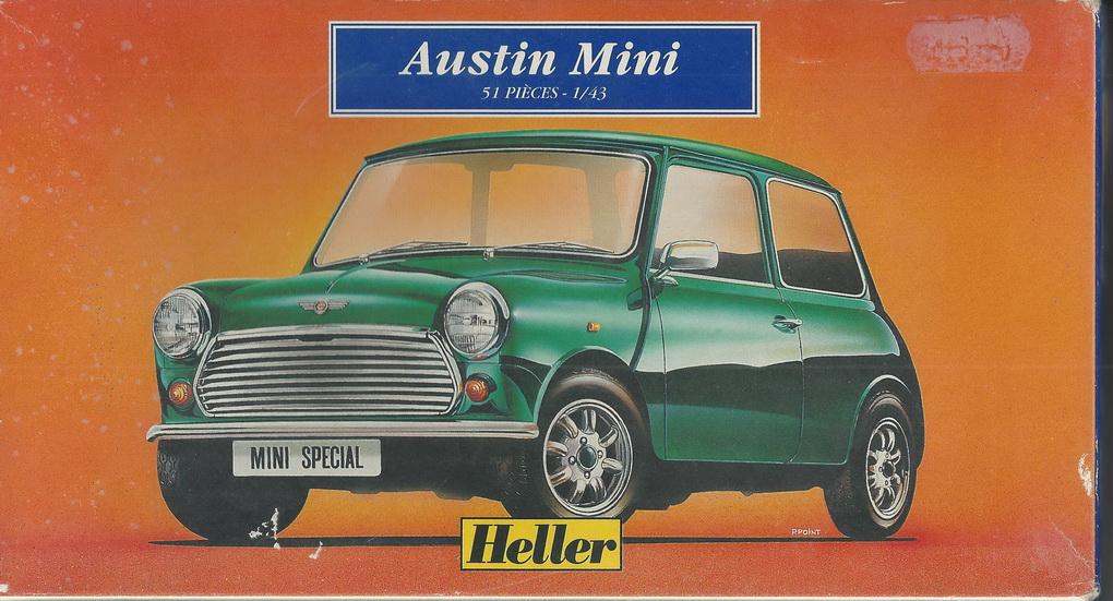 Slotcars66 Austin Mini 1/43rd Scale Heller Plastic Kit   